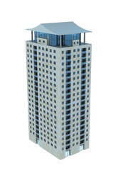 single skyscraper
