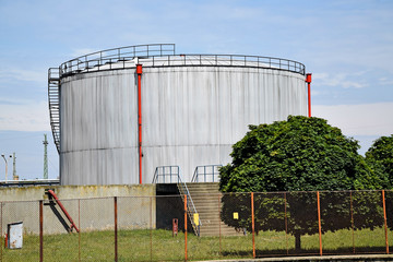 Gas container of the power station