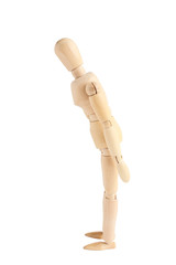 デッサン人形　敬礼