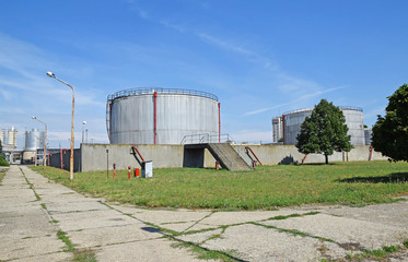 Gas containers of the power station
