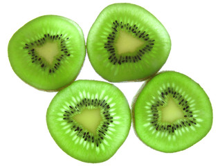 Fototapeta na wymiar Green kiwi fruit