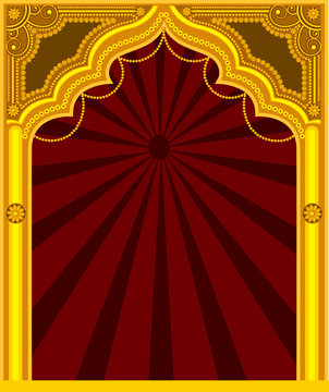 Decorative Golden Frame - Arab Mythological
