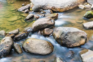 Selbstklebende Fototapeten Water Flowing in Natural Park © Kobchai M.