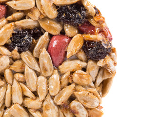 Candied roasted peanut sunflower seeds.