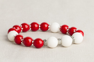 Beads jewelry - Stock Image macro.