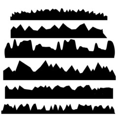 Silhouettes of Mountains