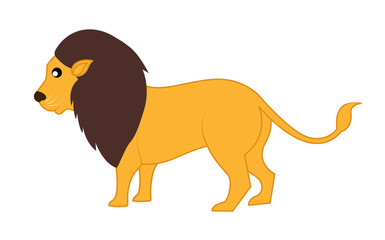 Cartoon Wild Lion