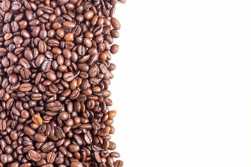 Coffee Beans on white background for presentation and business