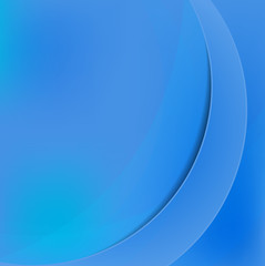 Shiny wave abstract background. Blue color 