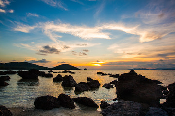 Sea scape scene in the ocean.