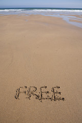 free on sand beach