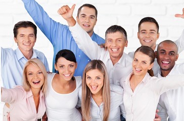 Obraz premium Group Of People, Happiness, Cheerful.