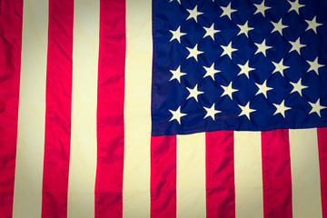 American flag ( Filtered image processed vintage effect. )