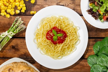 Mediterranean, spaghetti, tradition.