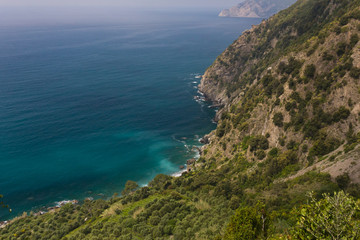 Fototapeta na wymiar Coastline of Cinque Terre