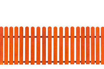 Orange fence isolated with clipping path