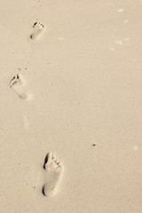 Fußspuren im Sand