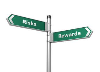 Fototapeta premium risks rewards
