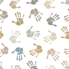 Human hands seamless pattern