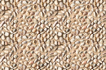 white pebble stones on concrete texture seamless endless pattern