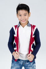 Fototapeta premium Little asian boy with smile face