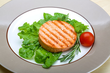 Salmon burger cutlet