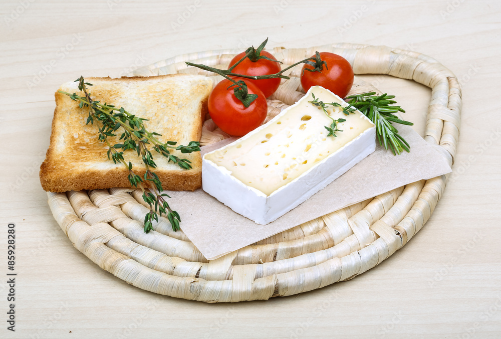 Wall mural Soft brie cheese