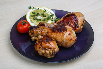 Roasted chicken legs