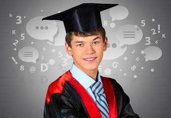 Graduation, University, Black.