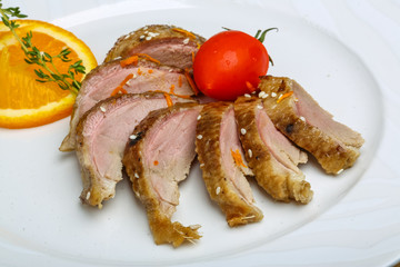Roasted duck breast