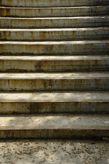 pattern of old concrete stairs