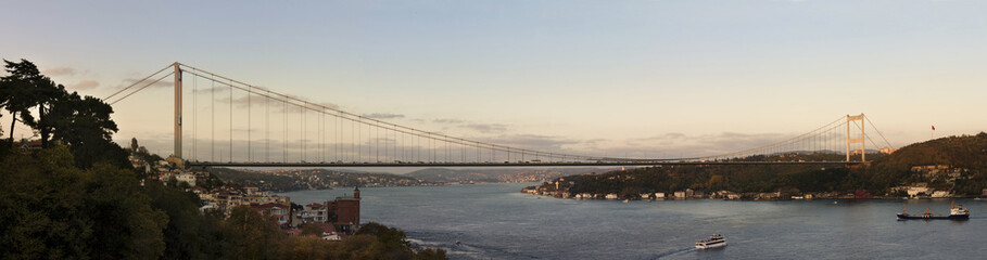 Panoramic Fatih Sultan Mehmet Bridge