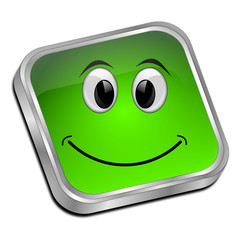 Fototapeta premium Button with smiling face
