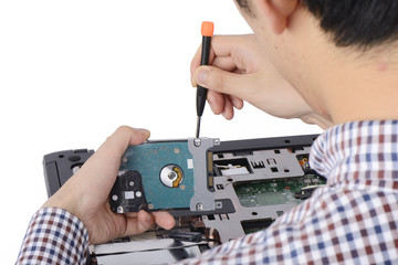 replacing a laptop hard disk drive