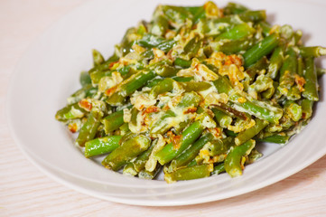 fried green string beans
