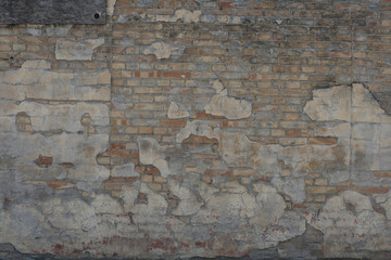 muro di mattoni vintage