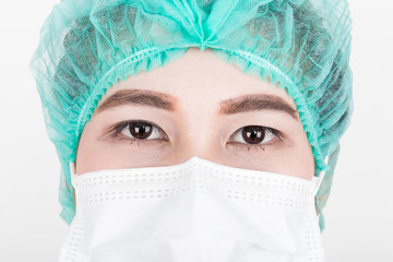 A young attractive asian nurse