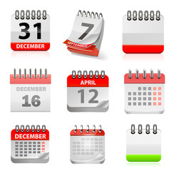 Vector calendar set.