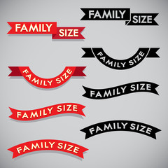 Family Size Package Ribbon Set