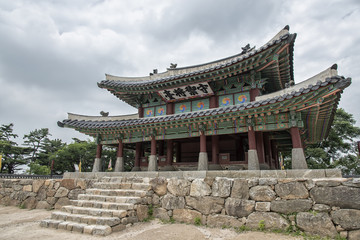 Naklejka premium Sueojangdae of Namhansanseong in Korea