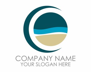 crescent beach night © vector_factory