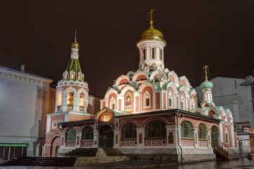 Fototapeta na wymiar Orthodox church on Red Square in Moscow, Russia