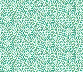 Keuken foto achterwand Kleurrijk Mooi naadloos patroon van groene bladeren