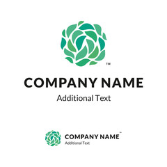 Beautiful ecological Logo of green leaves - 85941095