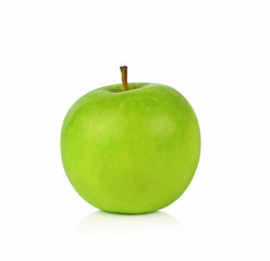 Green apple isolated on white background