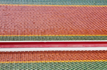 Thai temple roof detail in Bangkok, Thailand.