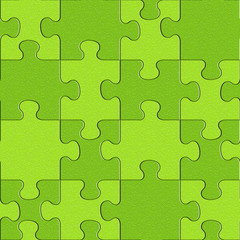 Abstract puzzles pattern - seamless background - lime texture