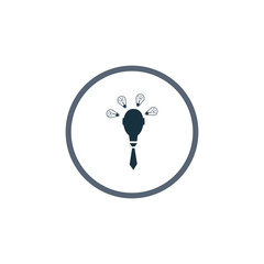 Man with idea icon