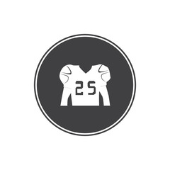 Fototapeta premium American football shirt icon