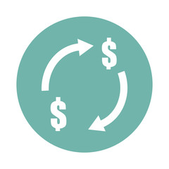 Money circle icon